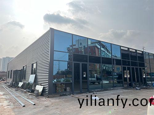 鋼結構廠(chang)房(fang)施工(gong)現場